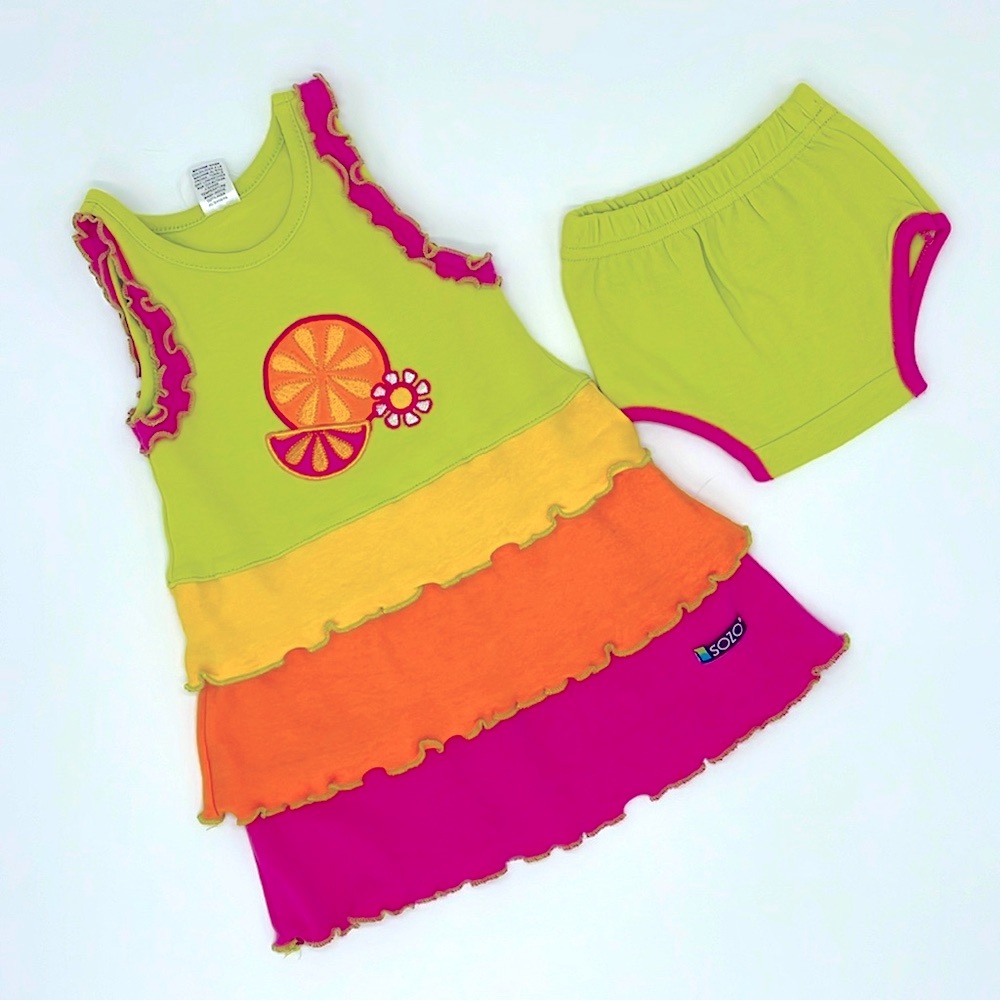 New Boutique Sozo fruit dress and bloomers - bundle discounts